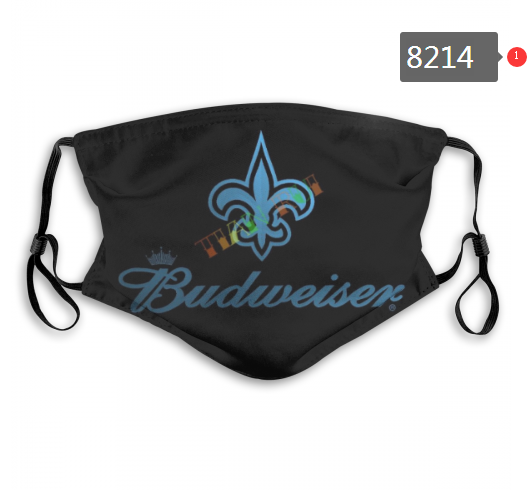 NFL 2020 New Orleans Saints #1 Dust mask with filter->nfl dust mask->Sports Accessory